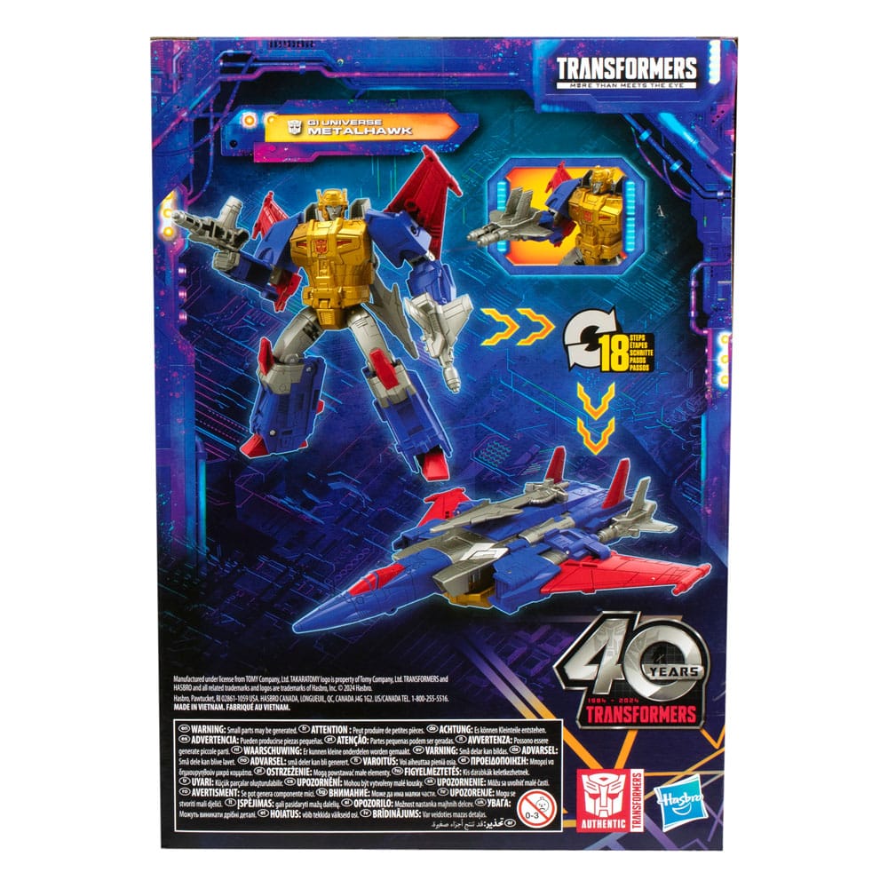 Transformers Generations Legacy United Voyager Class figurine G1 Universe Metalhawk 18 cm