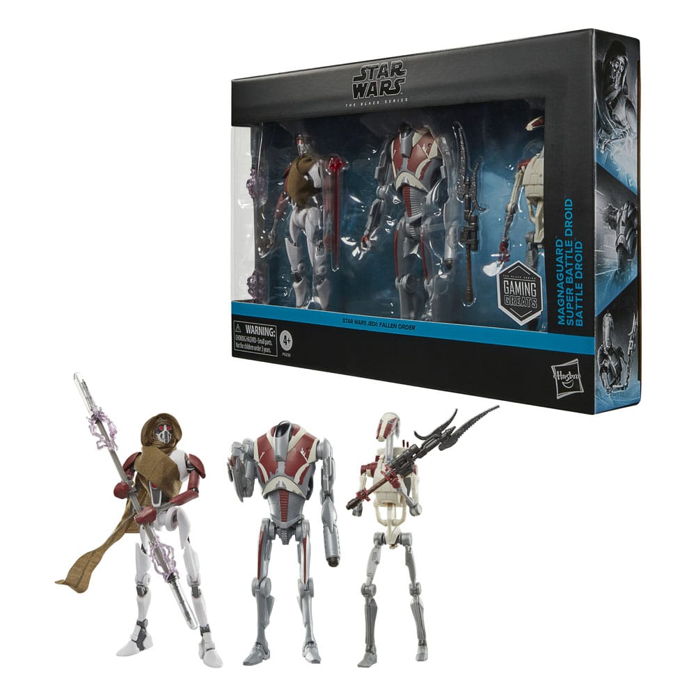 Star Wars Jedi: Survivor Black Series pack 3 figurines Magna Guard, Super Battle Droid & Battle Droid