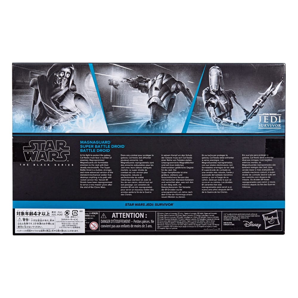 Star Wars Jedi: Survivor Black Series pack 3 figurines Magna Guard, Super Battle Droid & Battle Droid