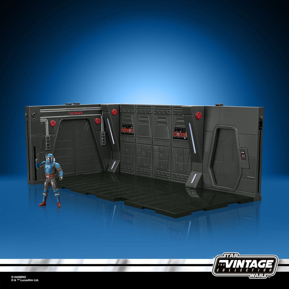 Star Wars: The Mandalorian Vintage Collection Tantive IV Hallway et figurine Mandalorian Privateer 10 cm