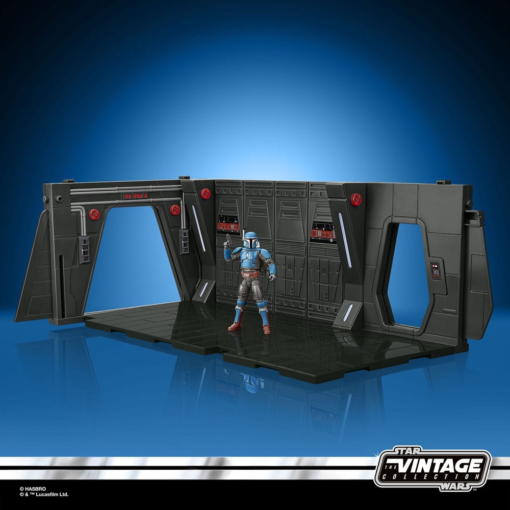 Star Wars: The Mandalorian Vintage Collection Tantive IV Hallway et figurine Mandalorian Privateer 10 cm