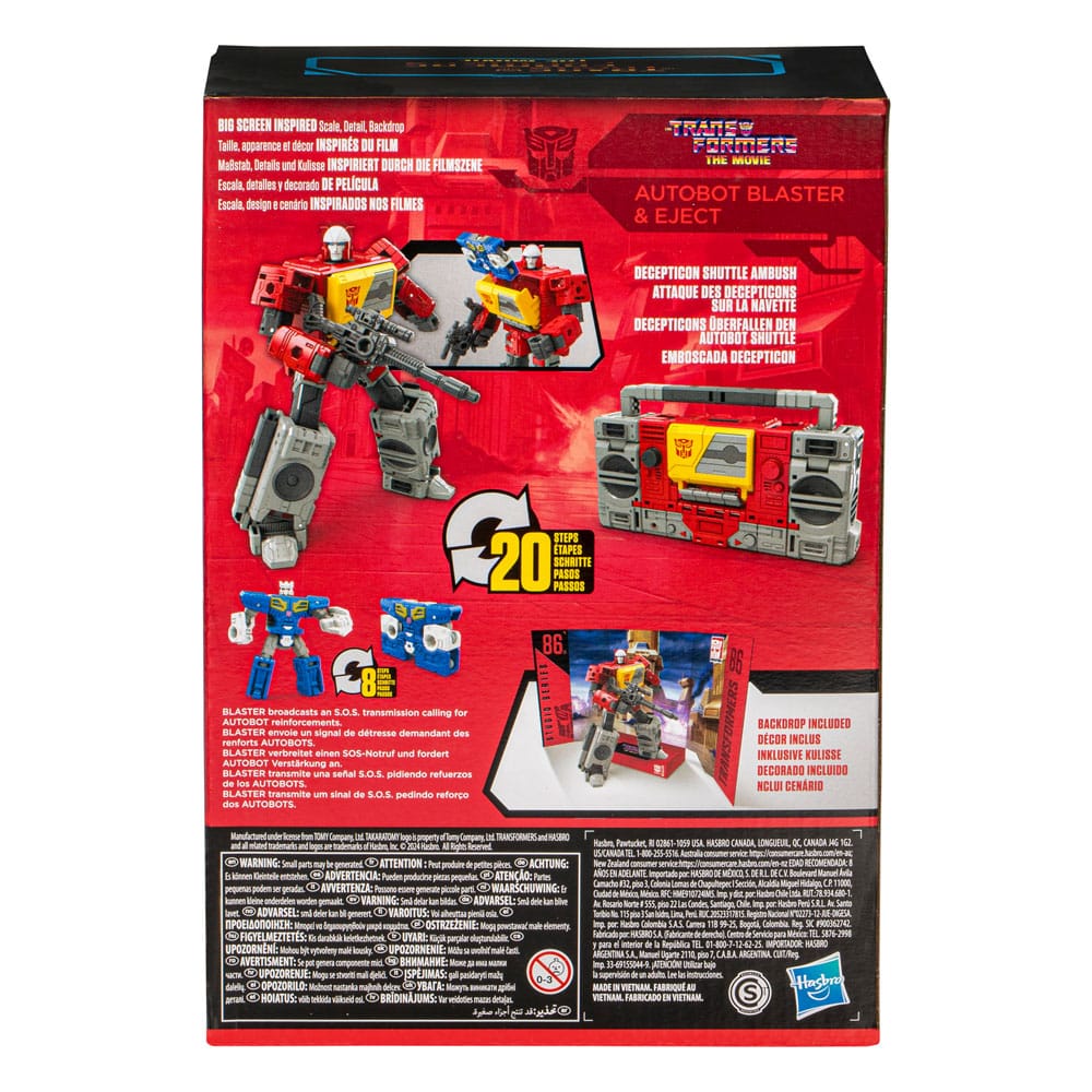 The Transformers: The Movie Generations Studio Series Voyager Class figurine Autobot Blaster & Eject 16 cm