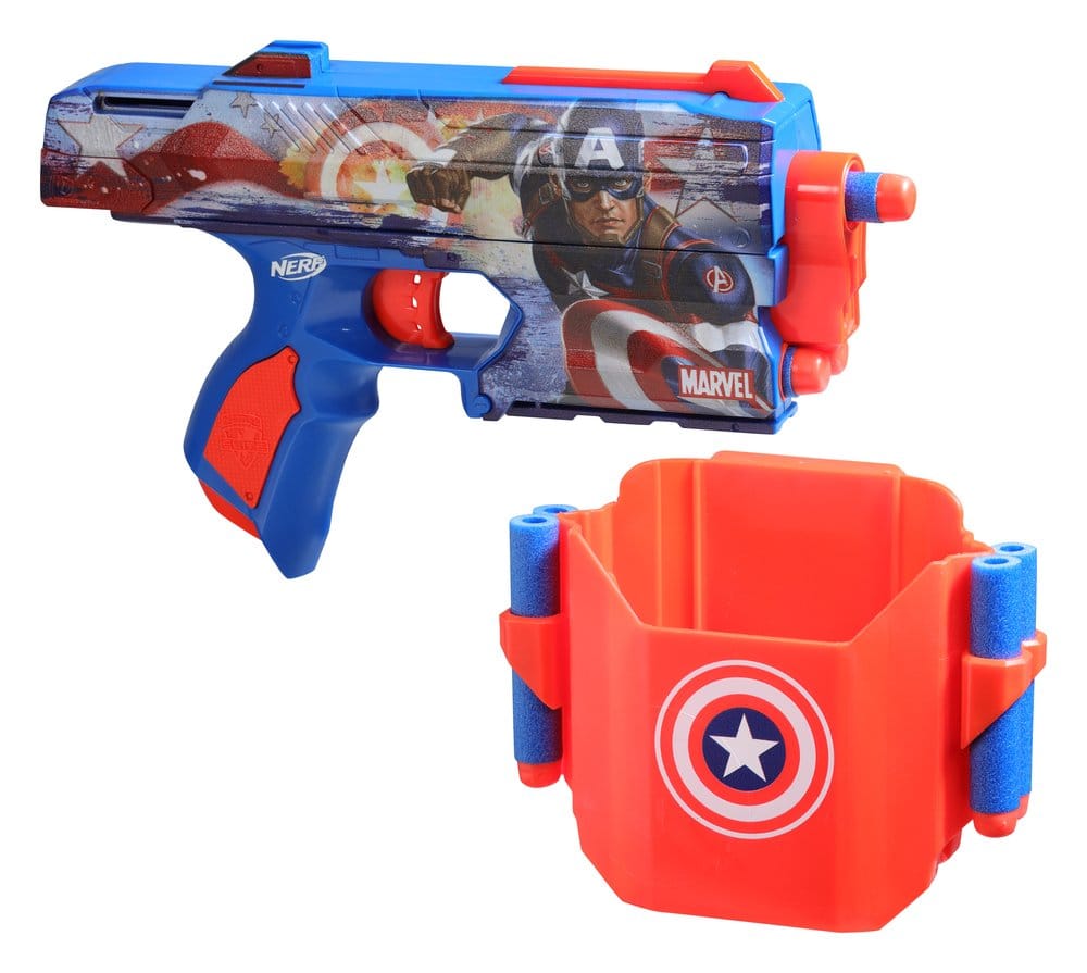 Marvel NERF blaster à fléchettes Captain America