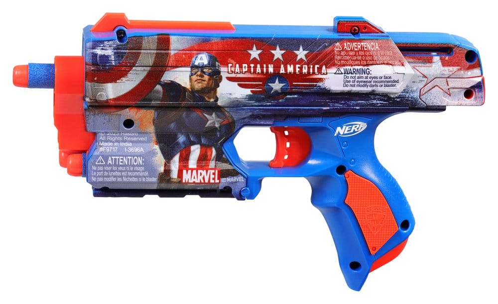 Marvel NERF blaster à fléchettes Captain America