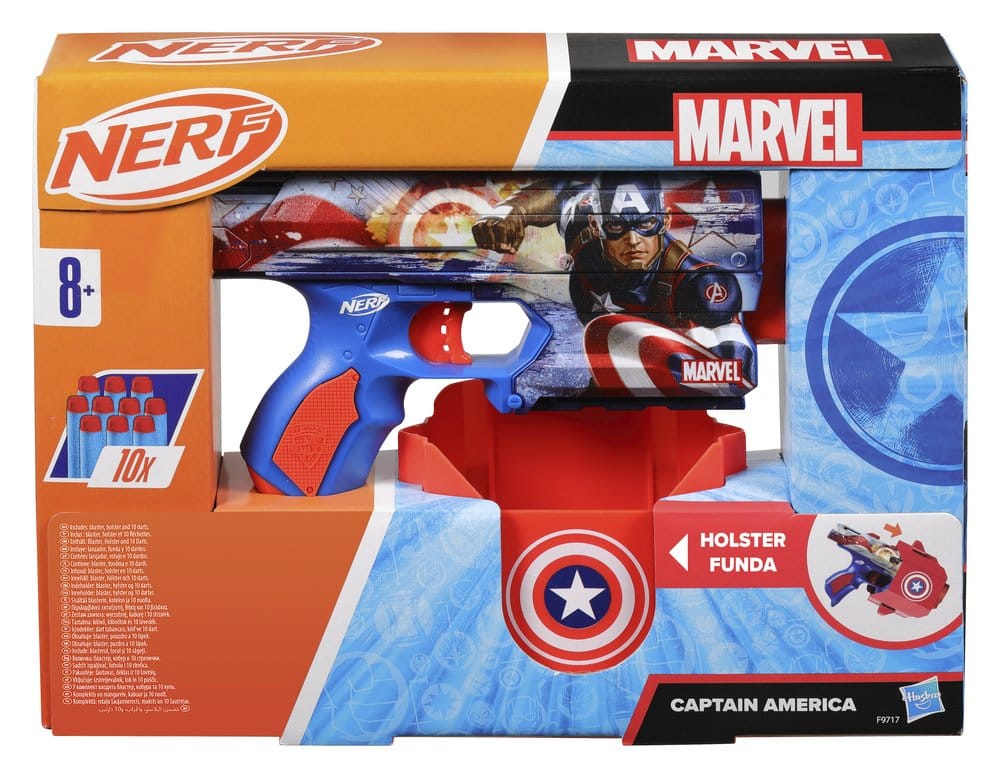 Marvel NERF blaster à fléchettes Captain America