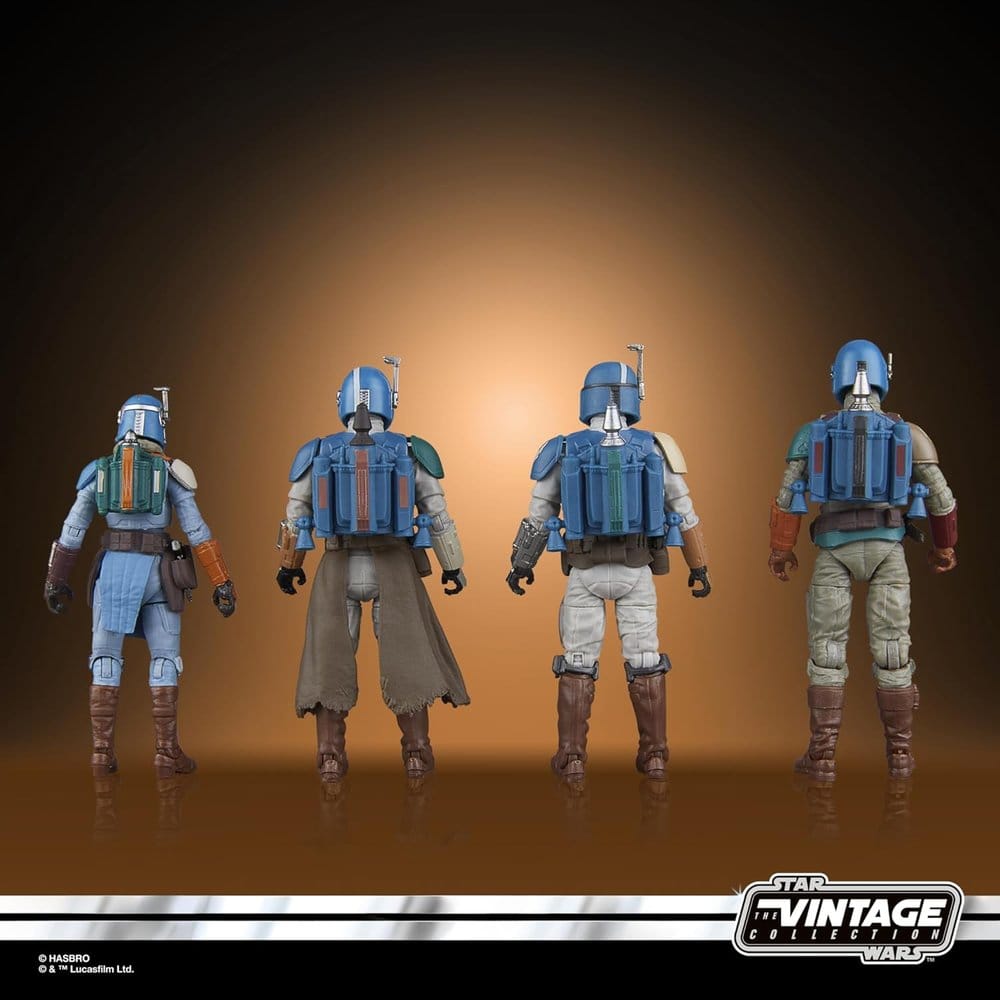 Star Wars The Mandalorian Vintage Collection pack 4 figurines Mandalorian Shriek-Hawk 10 cm