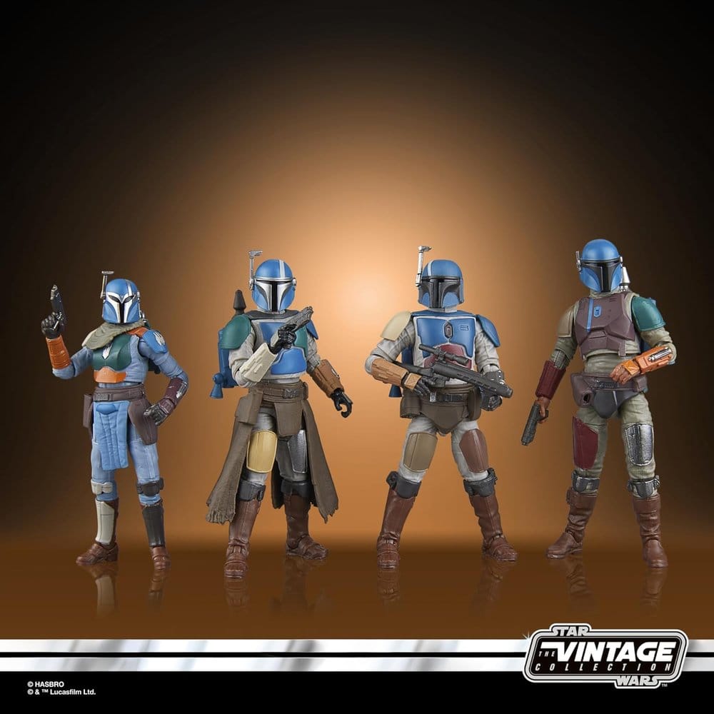 Star Wars The Mandalorian Vintage Collection pack 4 figurines Mandalorian Shriek-Hawk 10 cm