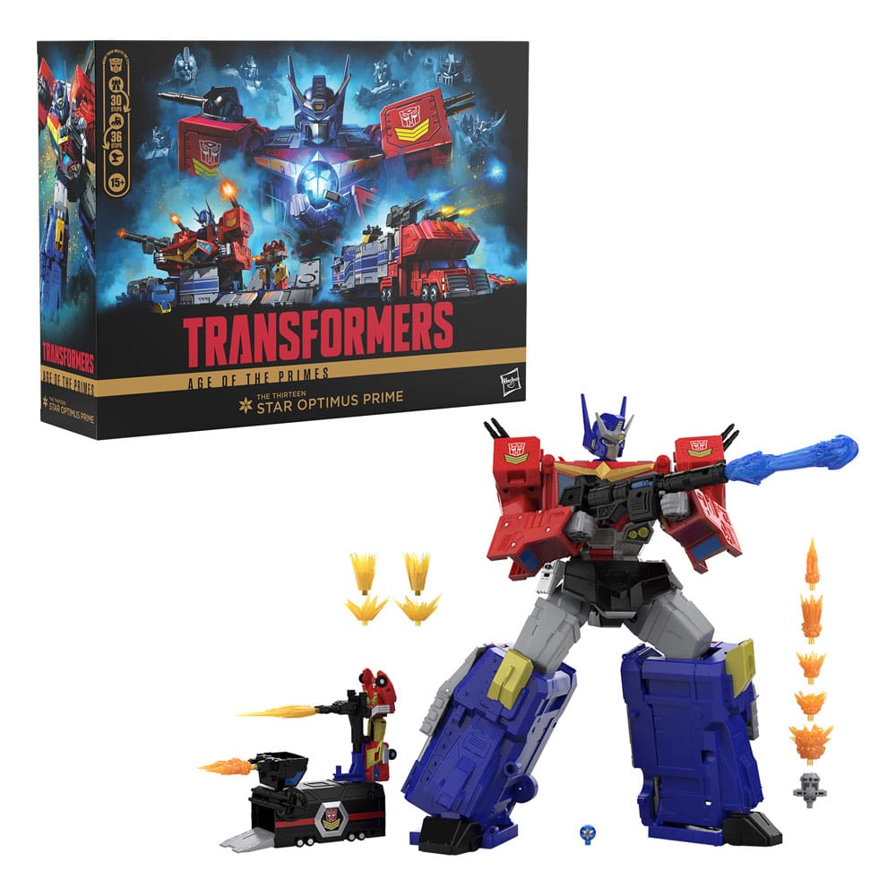 Transformers Age of the Primes Titan Class figurine The Thirteen Star Optimus Prime 38 cm