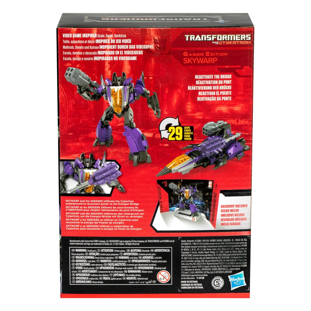 Transformers: War for Cybertron Studio Series Voyager Class figurine Gamer Edition Skywarp 16 cm