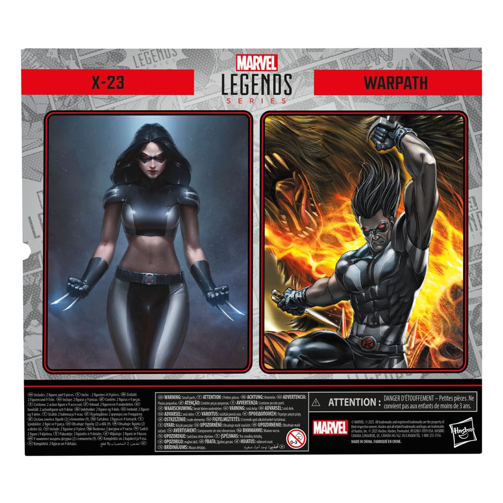 X-Force Marvel Legends pack 2 figurines X-23 & Warpath 15 cm