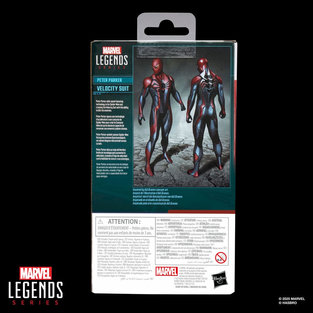Spider-Man Marvel Legends Gamerverse figurine Peter Parker Velocity Suit 15 cm