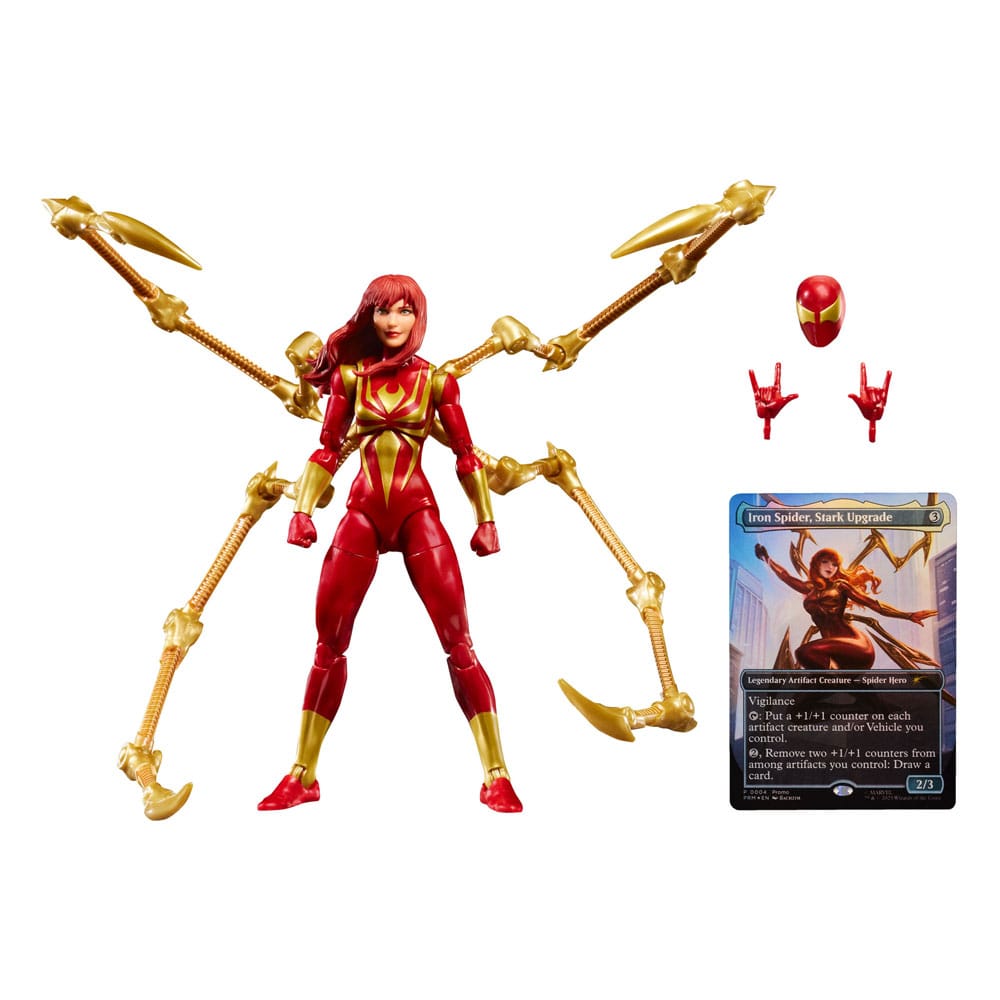 Marvel Legends Magic: The Gathering figurine Mary Jane Watson (Iron Spider) (avec carte premium exclusive) 15 cm