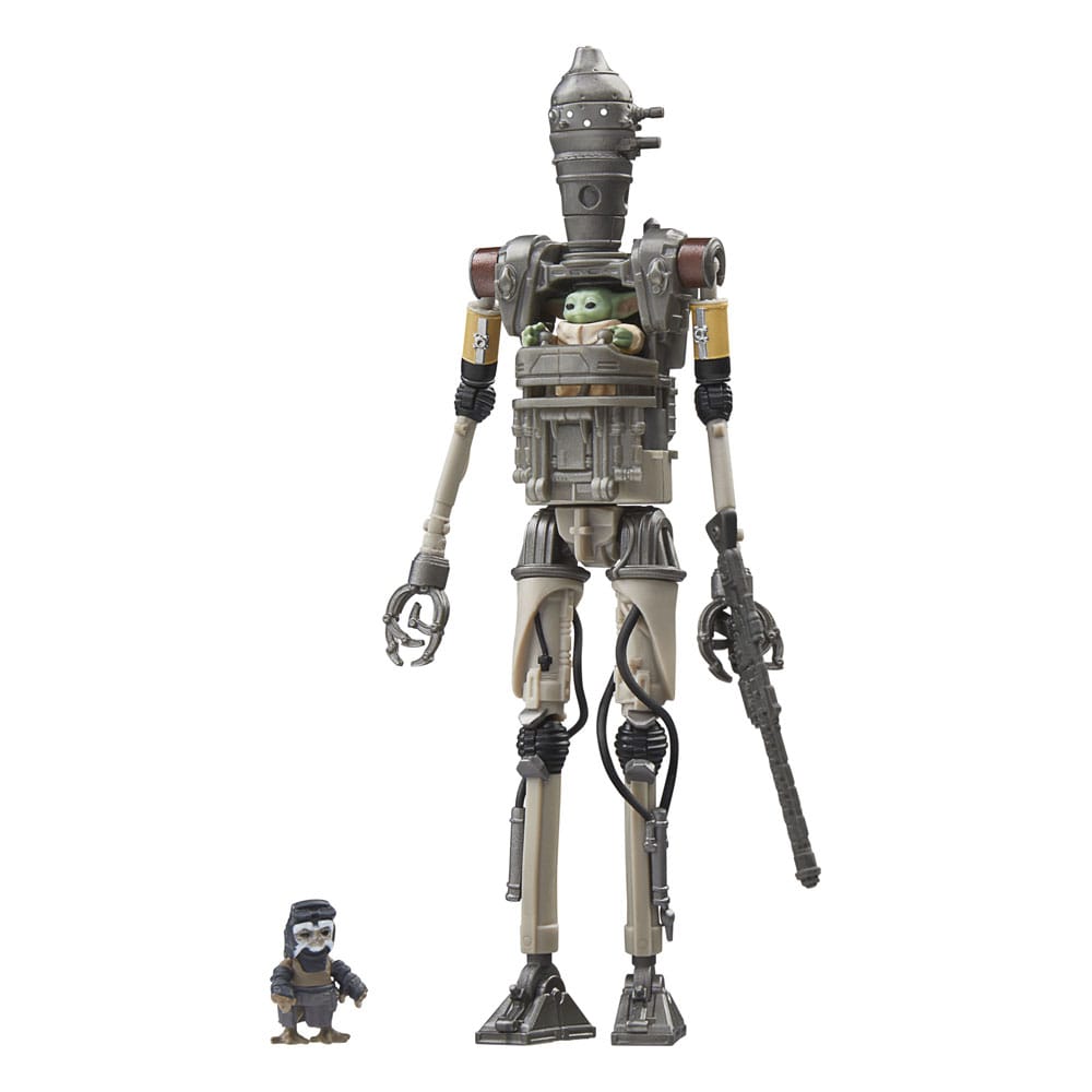 Star Wars: The Mandalorian Vintage Collection pack 3 figurines IG-12, Grogu & Anzellan 10 cm