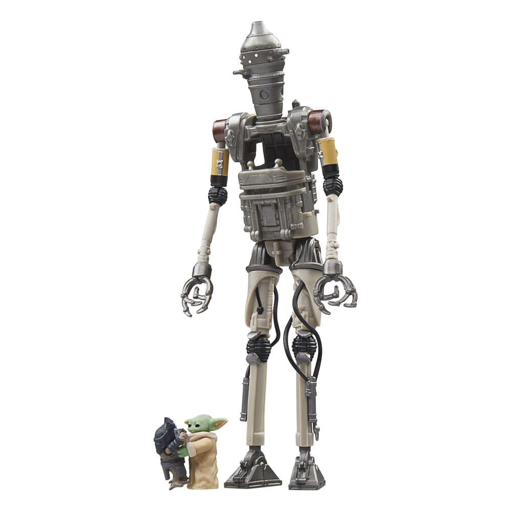 Star Wars: The Mandalorian Vintage Collection pack 3 figurines IG-12, Grogu & Anzellan 10 cm
