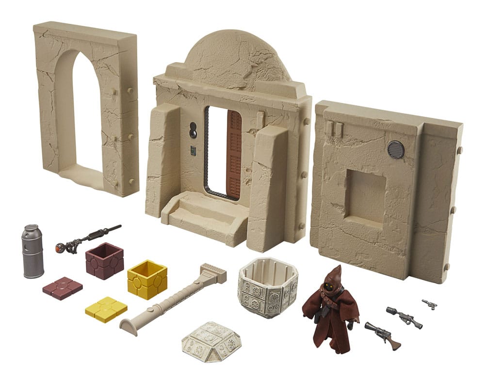 Star Wars Episode IV Vintage Collection playset Streets of Mos Eisley avec figurine Jawa