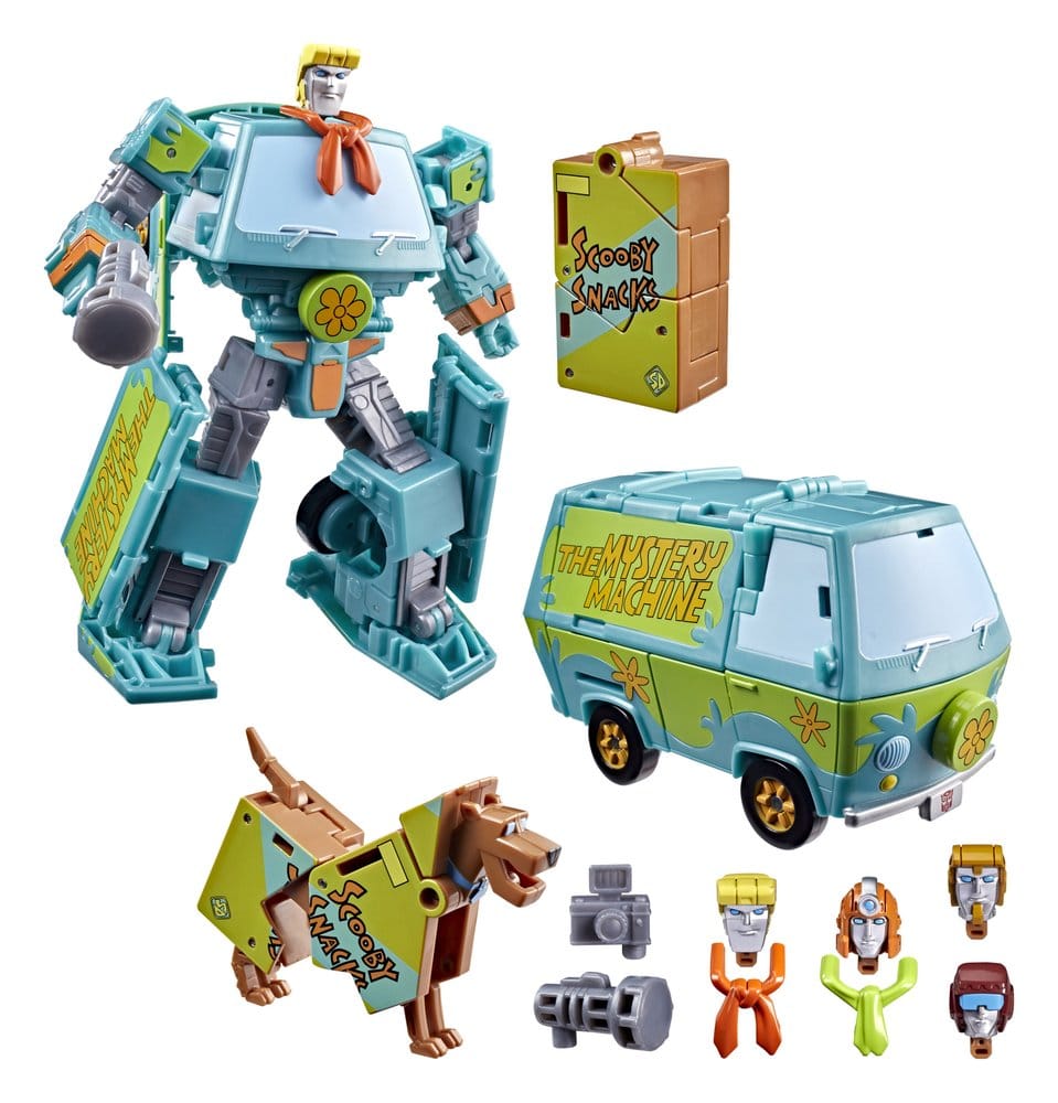 Transformers x Scooby-Doo pack 2 figurines Mysterious Prime & Automutt 15 cm