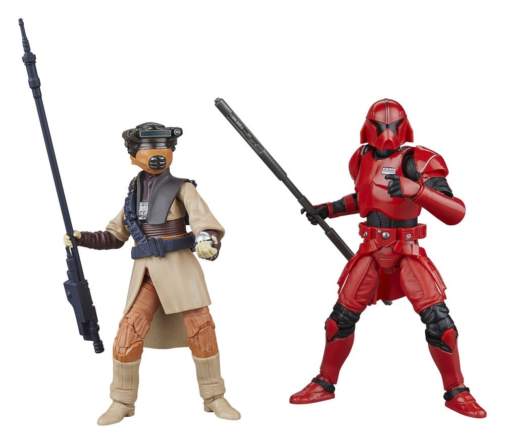 Star Wars: Shadows of the Empire Black Series figurines Luke Skywalker (Imperial Guard) & Princess Leia Organa (Boushh) 15 cm