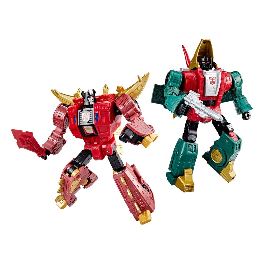 Transformers Age of the Primes Leader Class figurines G2 Universe Dinobots Snarl & Slug 19 cm