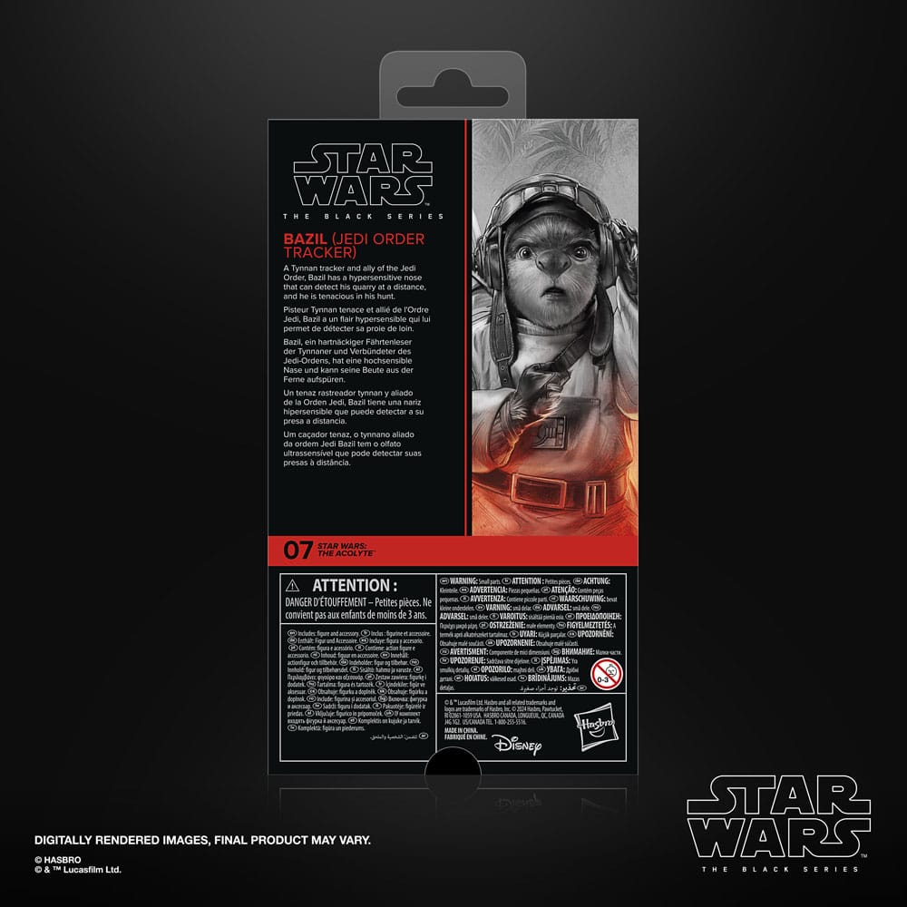 Star Wars: The Acolyte Black Series figurine Bazil (Jedi Order Tracker) 10 cm