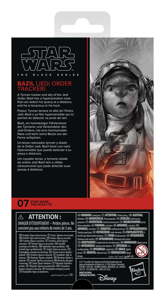 Star Wars: The Acolyte Black Series figurine Bazil (Jedi Order Tracker) 10 cm
