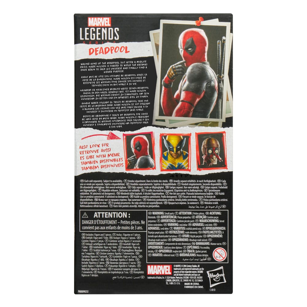 Deadpool & Wolverine Marvel Legends figurine Deadpool 15 cm