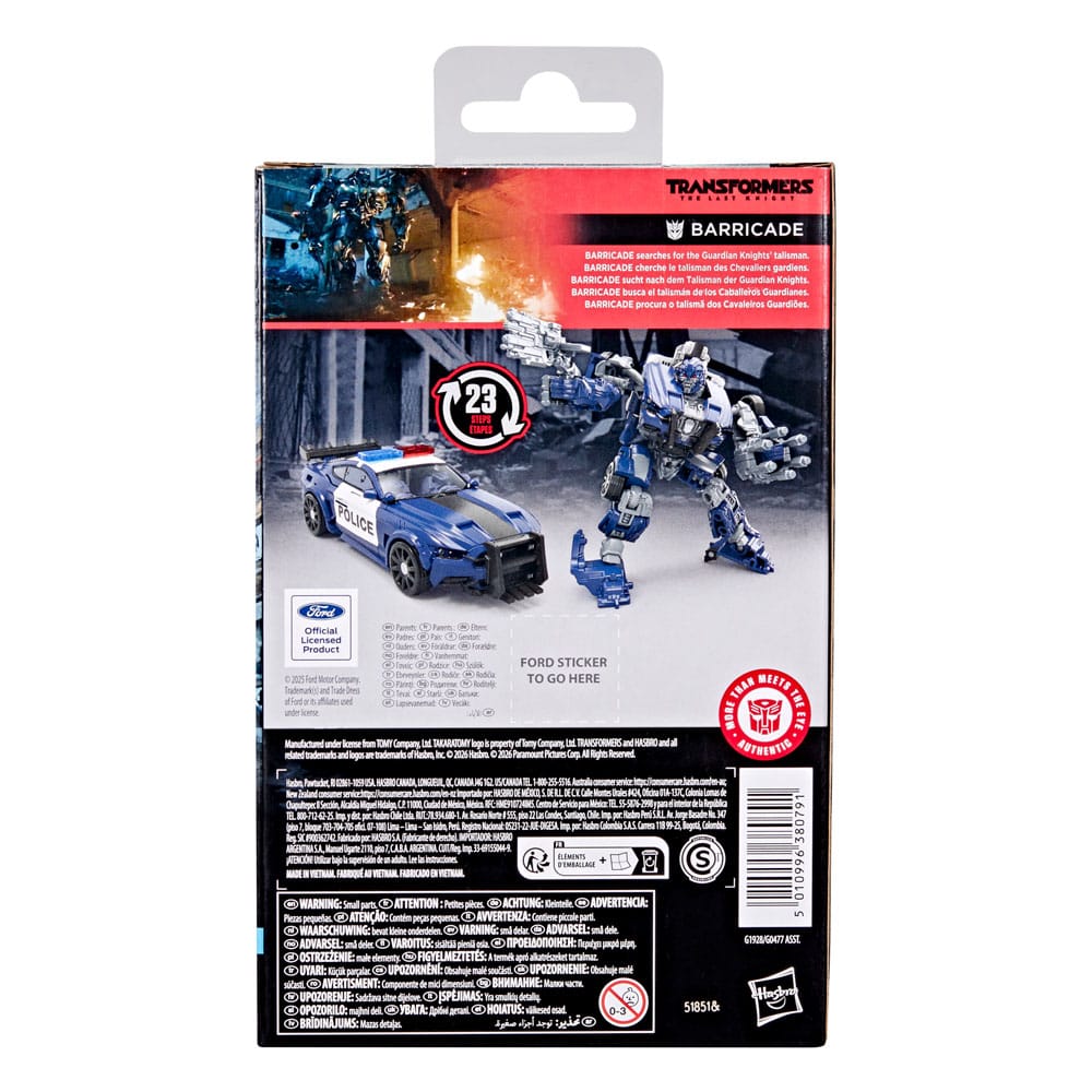 Transformers: The Last Knight Studio Series Deluxe Class figurine Barricade 11 cm
