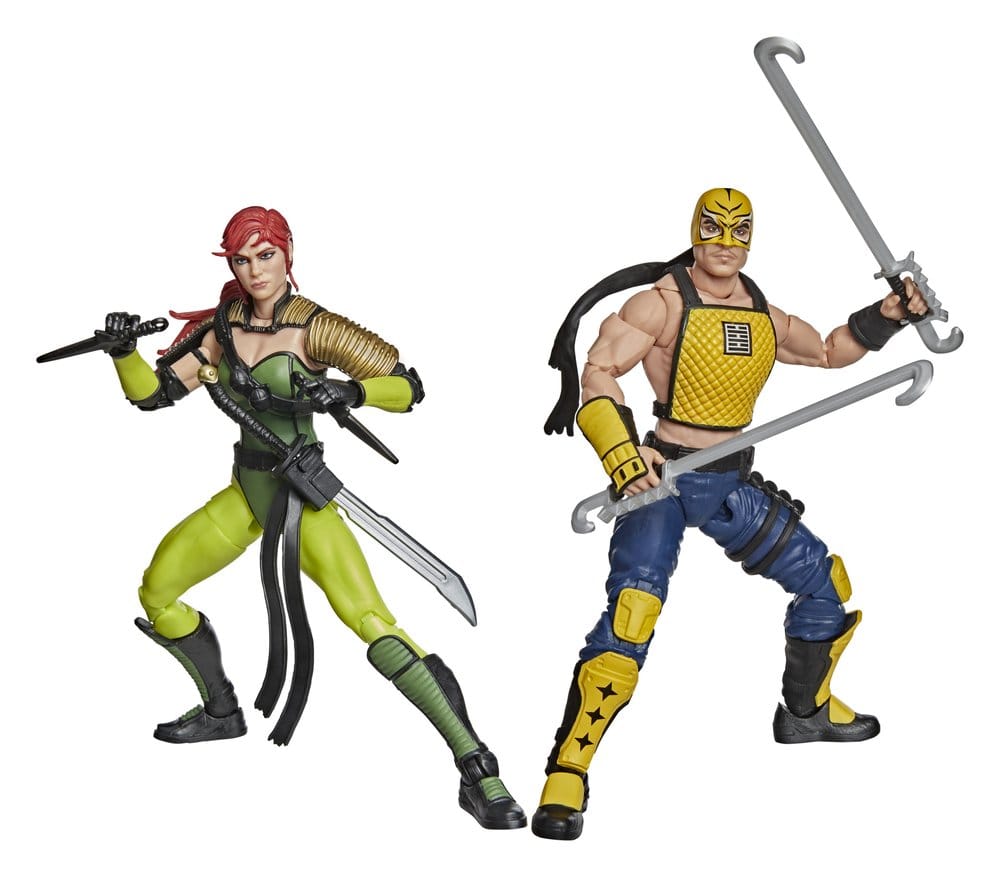 G.I. Joe Classified Series pack 2 figurines #212 Ninja Force Scarlett & T'Jbang 15 cm