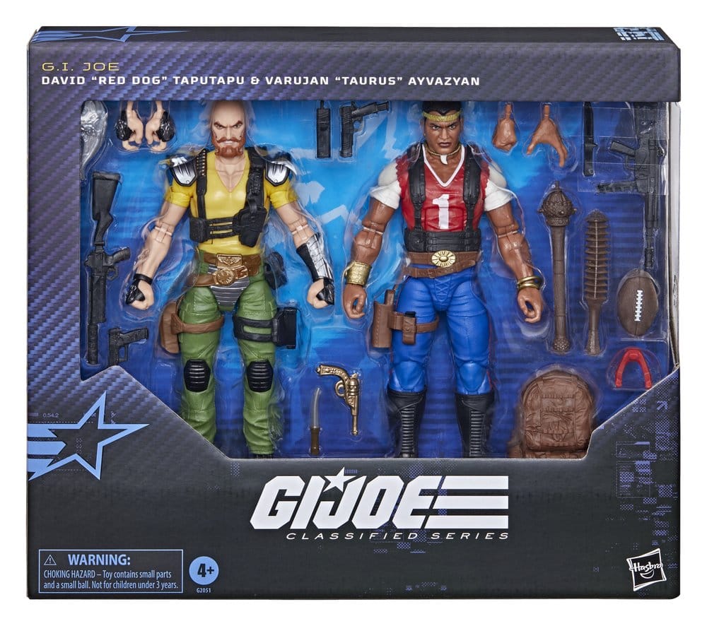 G.I. Joe Classified Series pack 2 figurines #193 David "Red Dog" Taputapu & Varujan "Taurus" Ayvazyan 15 cm