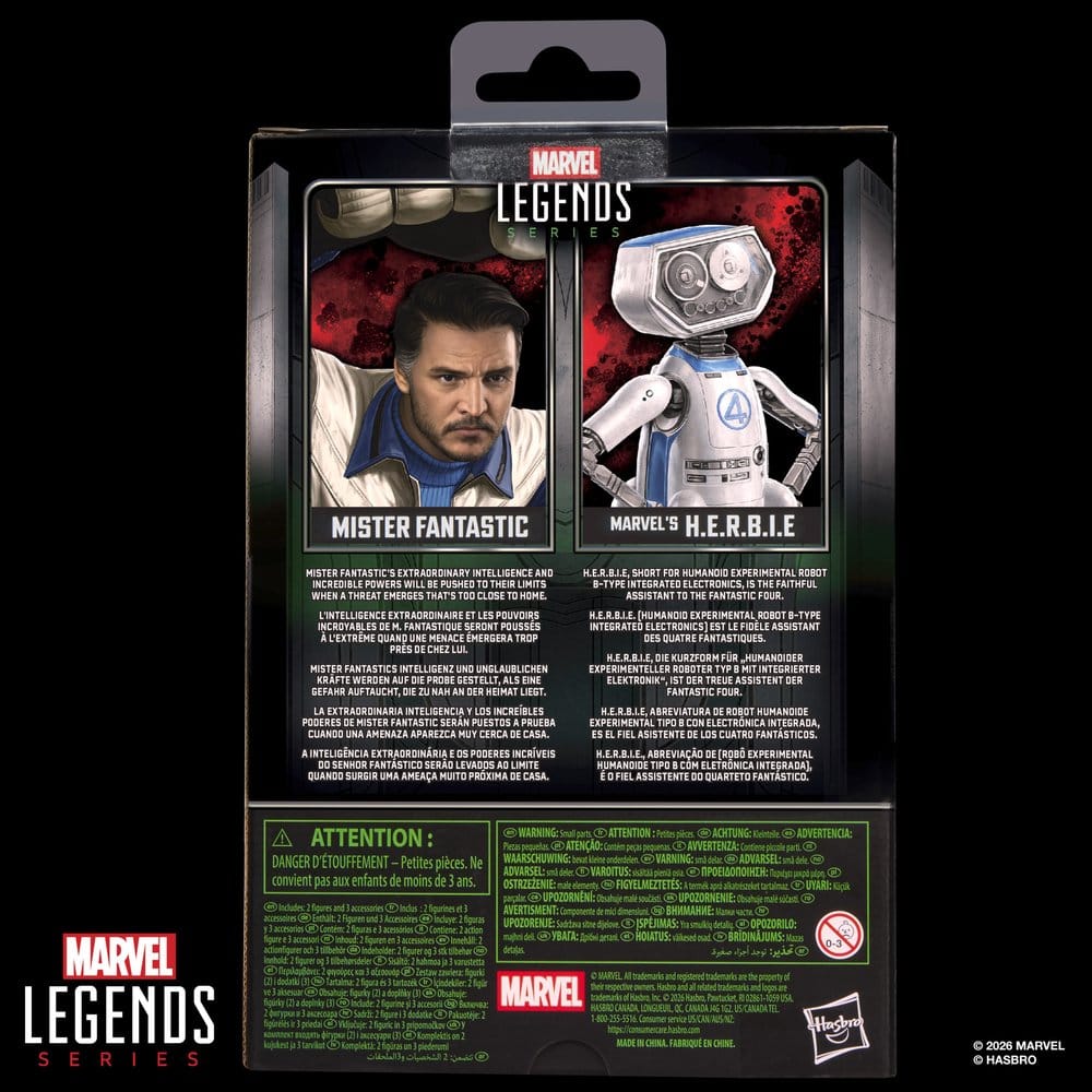 Avengers: Doomsday Marvel Legends pack 2 figurines Mister Fantastic & Marvel's H.E.R.B.I.E. 15 cm