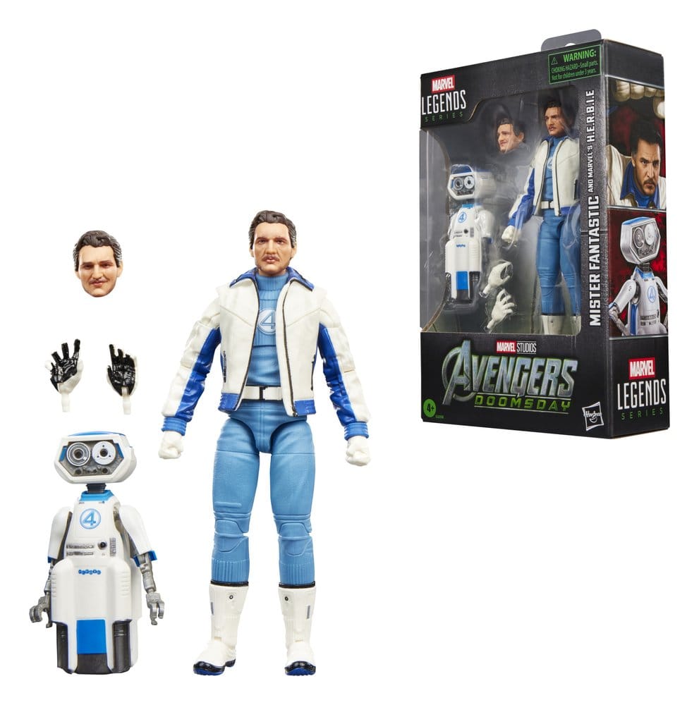 Avengers: Doomsday Marvel Legends pack 2 figurines Mister Fantastic & Marvel's H.E.R.B.I.E. 15 cm