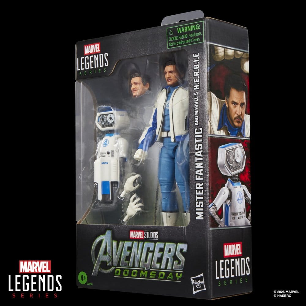 Avengers: Doomsday Marvel Legends pack 2 figurines Mister Fantastic & Marvel's H.E.R.B.I.E. 15 cm