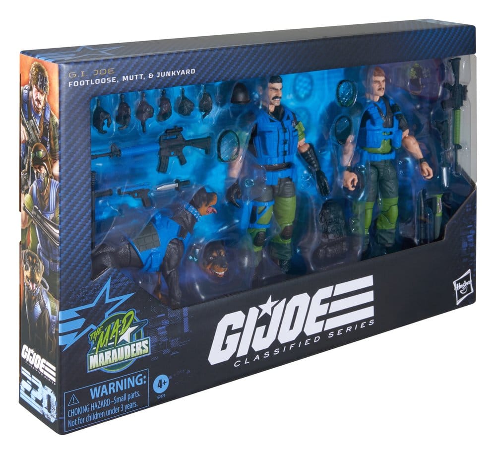 G.I. Joe Classified Series pack 3 figurines #220 Mad Marauders: Footloose & Mutt & Junkyard 15 cm