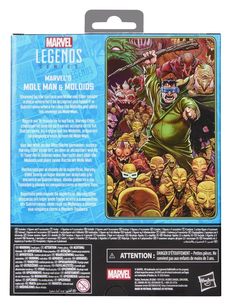 Fantastic Four Marvel Legends pack 3 figurines Marvel's Mole Man & Moloids 15 cm