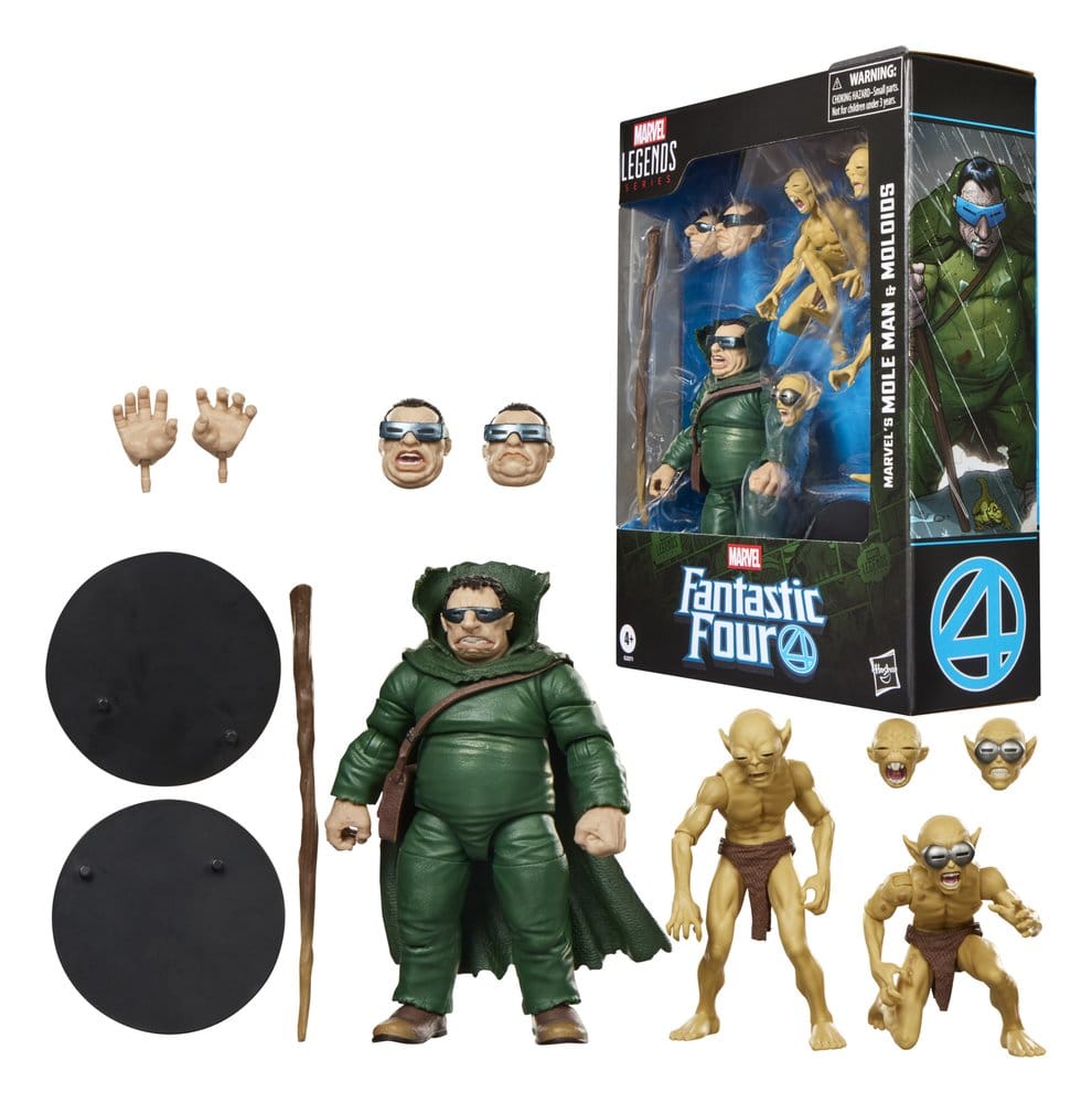 Fantastic Four Marvel Legends pack 3 figurines Marvel's Mole Man & Moloids 15 cm