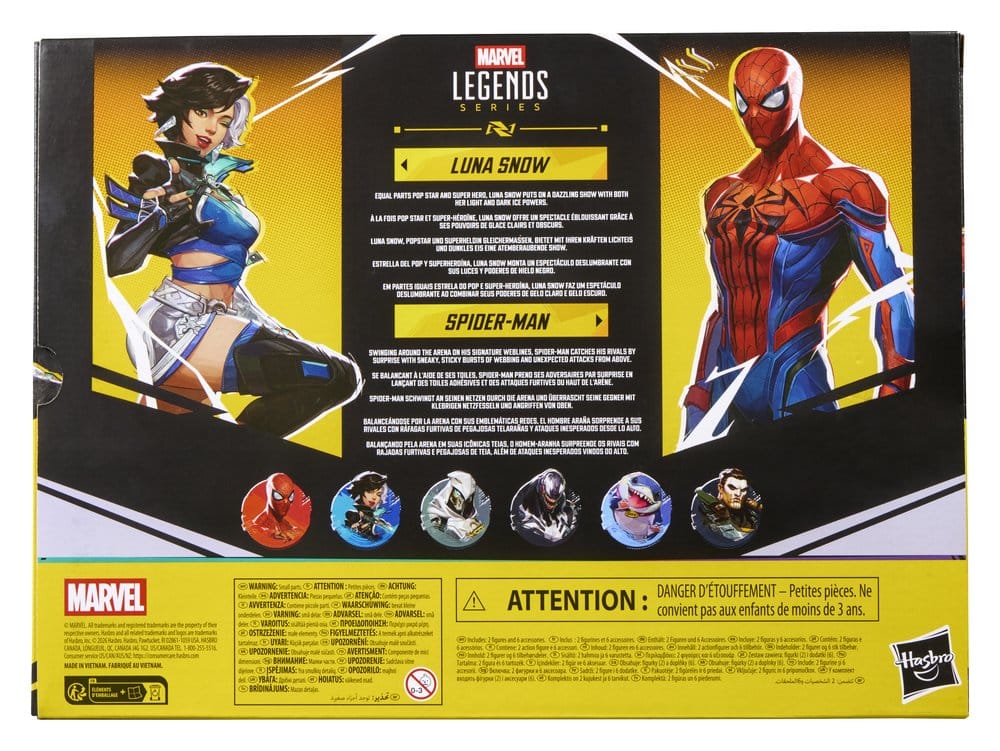 Marvel Rivals Marvel Legends pack 2 figurines Spider-Man & Luna Snow 15 cm