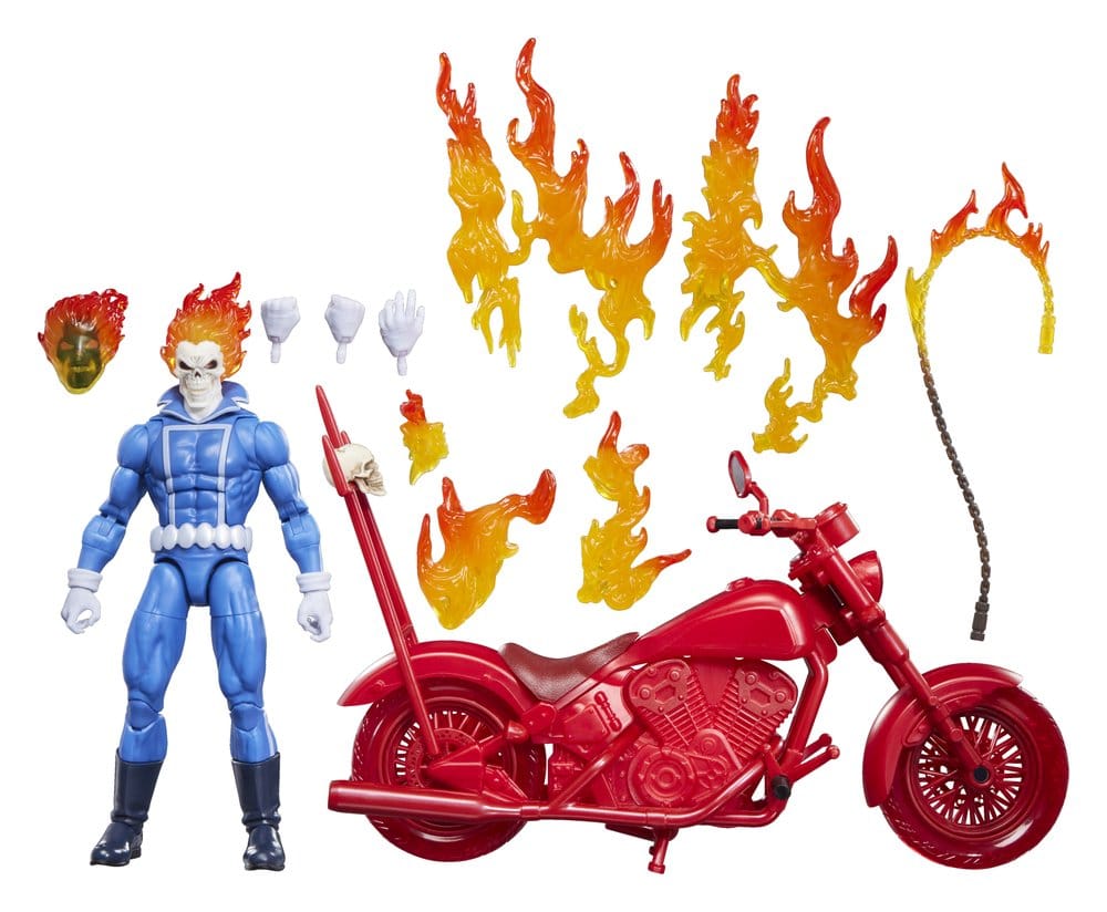 Ghost Rider Marvel Legends figurine Johnny Blaze with Motorcycle 15 cm