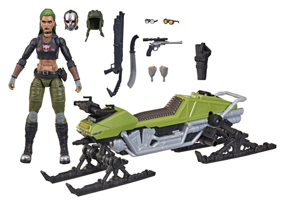 G.I. Joe Classified Series figurine et véhicule #194 Zanya et Dreadnok Chameleon (Swamp Skier) 15 cm