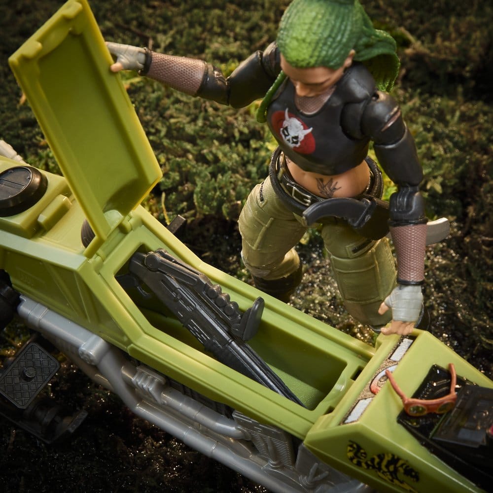 G.I. Joe Classified Series figurine et véhicule #194 Zanya et Dreadnok Chameleon (Swamp Skier) 15 cm