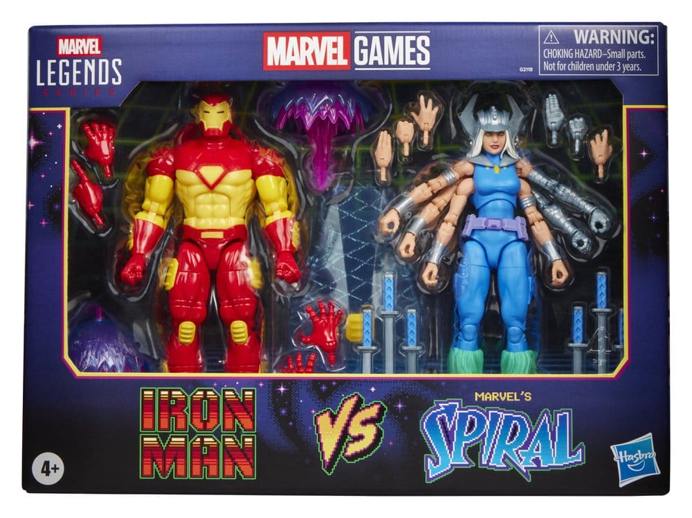 Marvel Games Marvel Legends pack 2 figurines Iron Man & Marvel's Spiral 15 cm