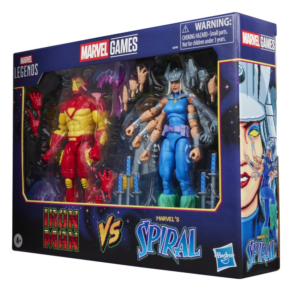 Marvel Games Marvel Legends pack 2 figurines Iron Man & Marvel's Spiral 15 cm