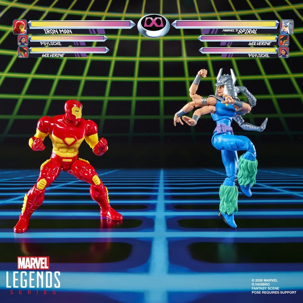 Marvel Games Marvel Legends pack 2 figurines Iron Man & Marvel's Spiral 15 cm