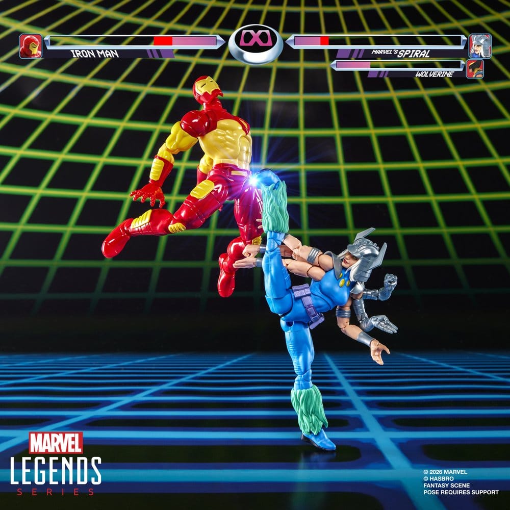 Marvel Games Marvel Legends pack 2 figurines Iron Man & Marvel's Spiral 15 cm