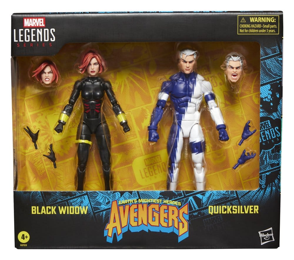 Avengers Marvel Legends pack 2 figurines Black Widow & Quicksilver 15 cm