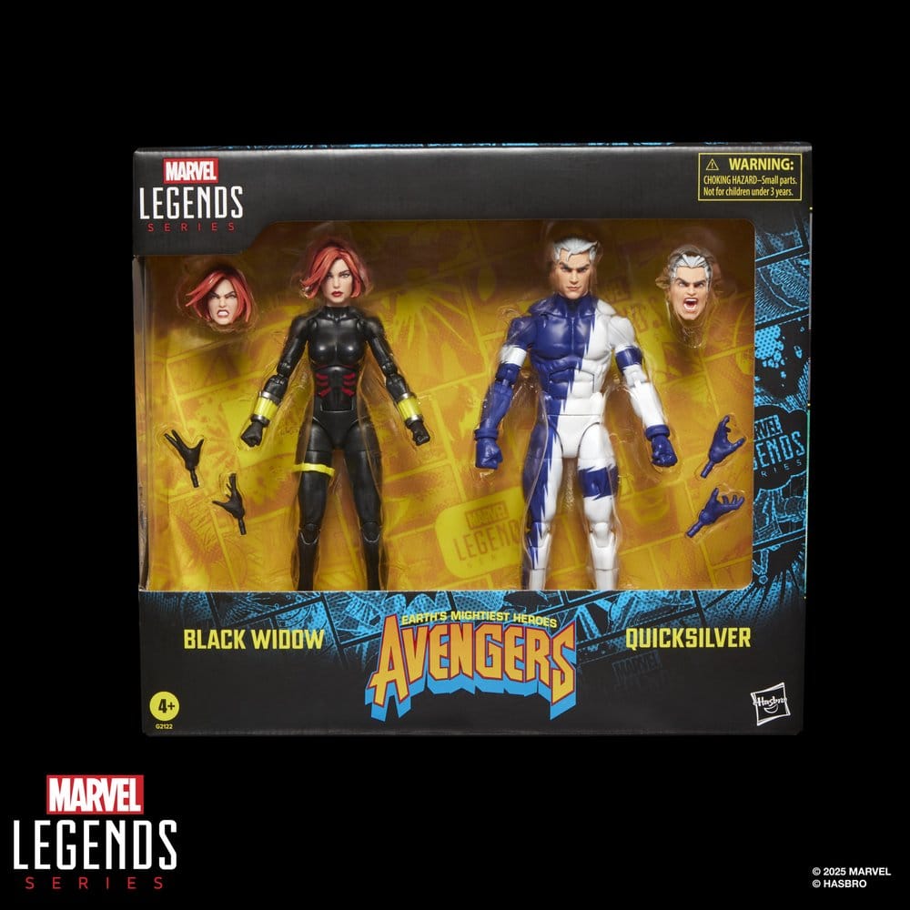 Avengers Marvel Legends pack 2 figurines Black Widow & Quicksilver 15 cm