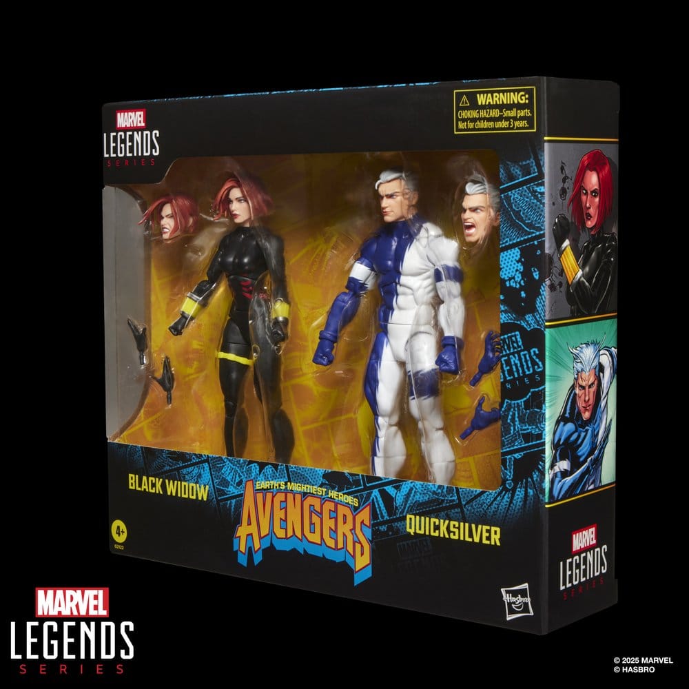 Avengers Marvel Legends pack 2 figurines Black Widow & Quicksilver 15 cm