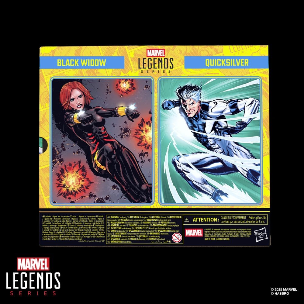 Avengers Marvel Legends pack 2 figurines Black Widow & Quicksilver 15 cm
