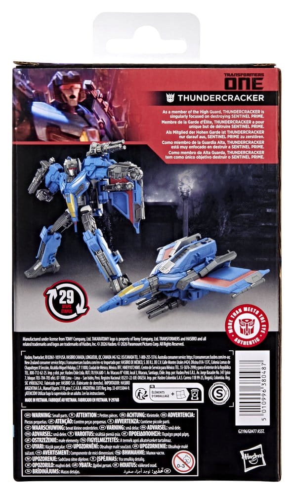 Transformers: Le Commencement Studio Series Deluxe Class figurine Thundercracker 13 cm