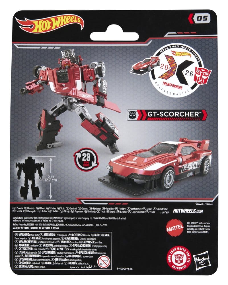 Transformers x Hot Wheels Collaborative Deluxe Class figurine GT-Scorcher 13 cm