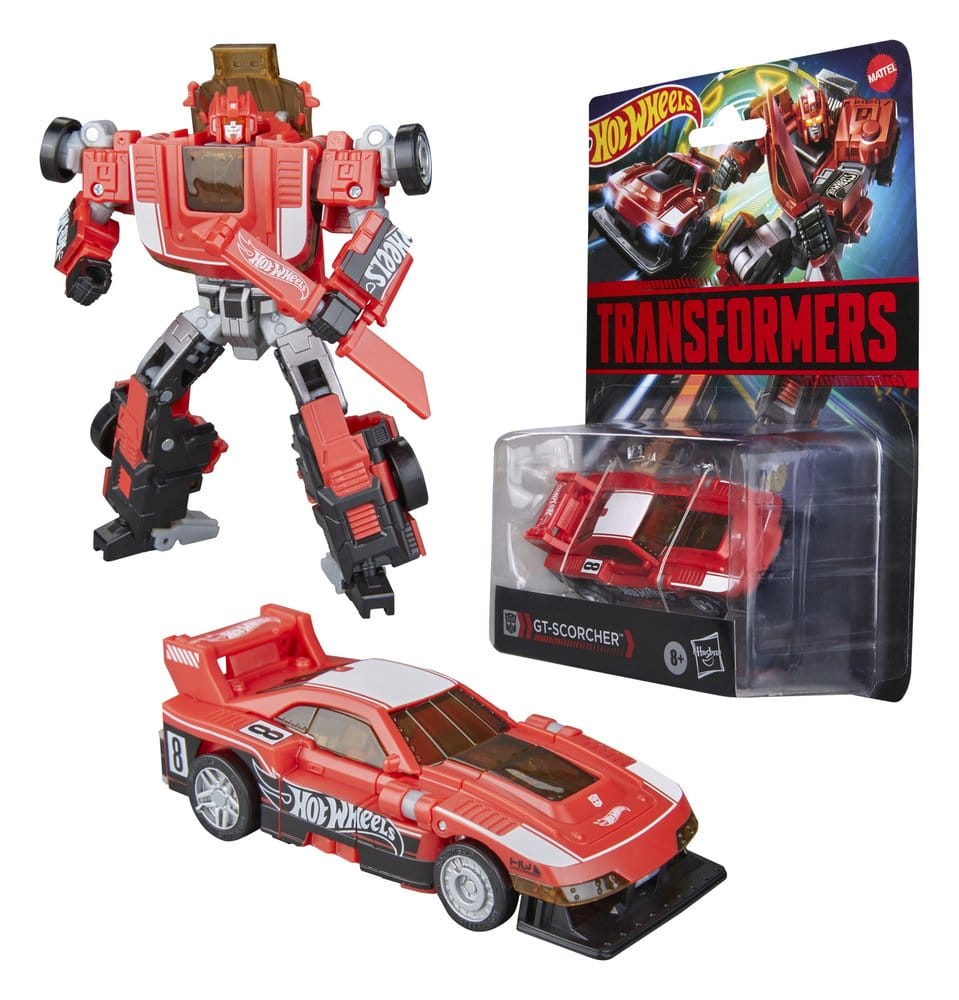 Transformers x Hot Wheels Collaborative Deluxe Class figurine GT-Scorcher 13 cm