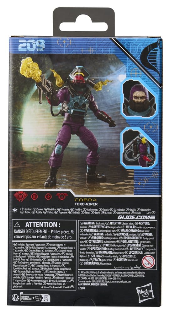 G.I. Joe Classified Series figurine #209 Toxo-Viper 15 cm